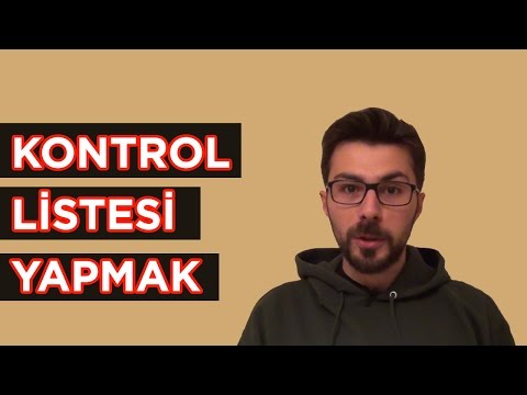 Video: Kontrol Listesi: Hayatınızı Yaşamadığınızın 3 İşareti