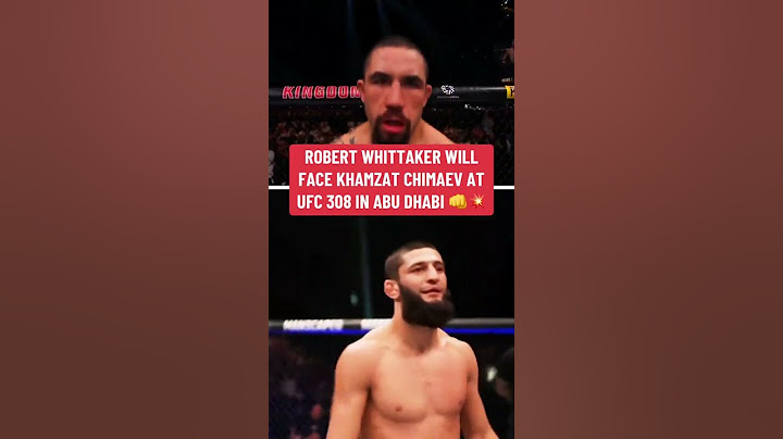 Whittaker vs. Chimaev has been rebooked for #UFC308 👀