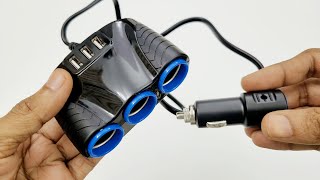Car Cigarette Lighter Socket Splitter with USB Ports - Test