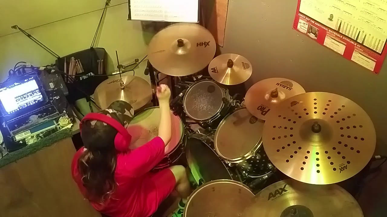 Foo Fighters Times Like These Drum Cover by 9 year old girl YouTube