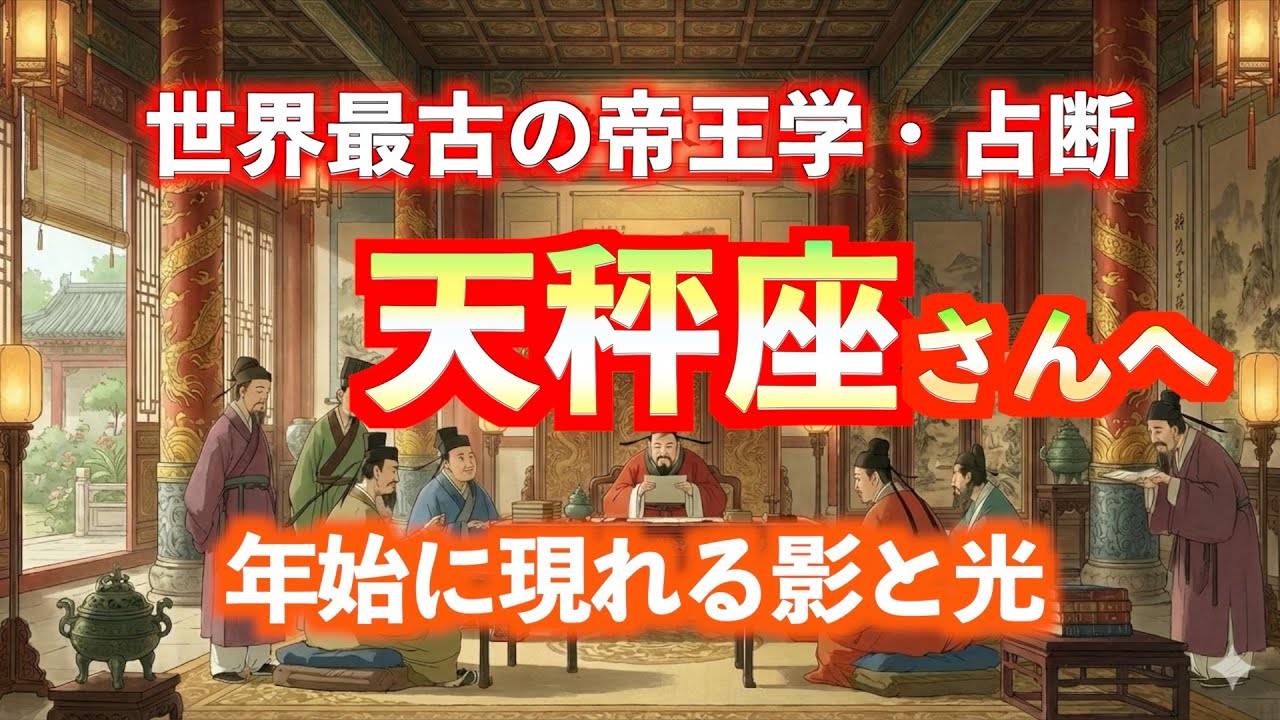 世界最古の帝王学・占断｜♎️天秤座 2026年1月｜年始に現れる影と光／変えるべきは形、守るべきは本質