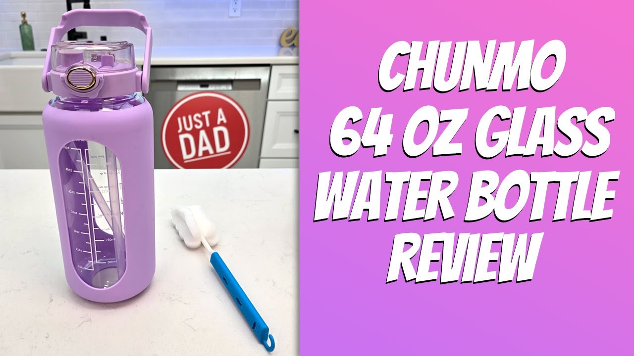 Chunmo Half Gallon Glass Water Bottle With Straw & Time Marker - 42oz/52oz/64oz Motivational Bottle For Gym & Workout - View #12