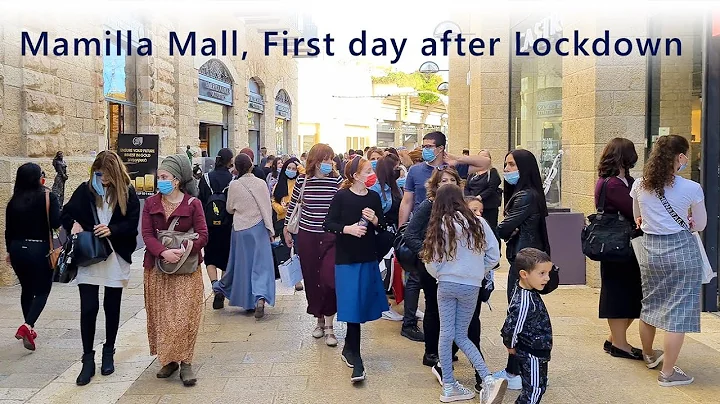 JERUSALEM, Mamilla MALL, Opening after Lockdown