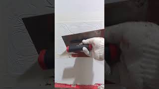 Incredible Skull Wall Art Making 😱 | Satisfying Texture Design You Must  #art #shorts