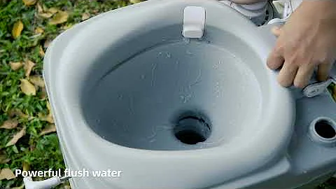 5 8 Gallon Portable Toilet Camping Porta Potty with Carry Bag and Hand Sprayer