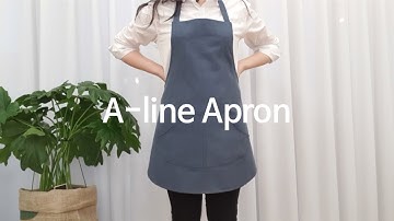 [Sewing Vlog] 귀여운 에이라인 앞치마 :: Handmade A-line apron (Eng sub)