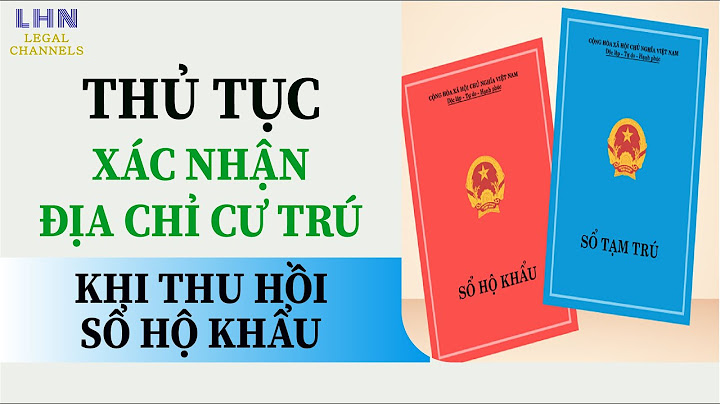 Mẫu xác nhận tạm trú