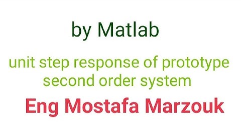 Unit-step responses of the prototype second-order system- Using Matlab