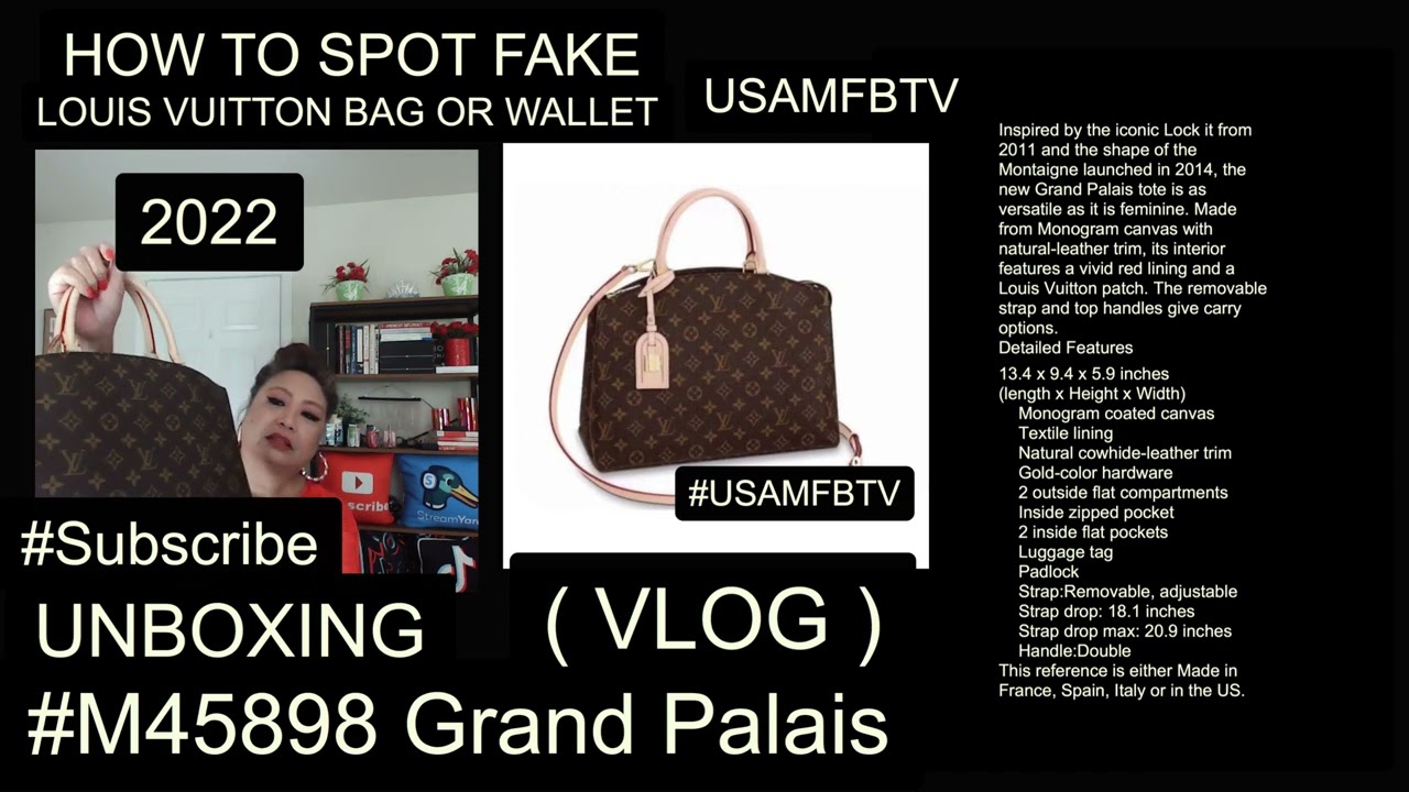 M45898 Louis Vuitton Monogram Grand Palais Tote