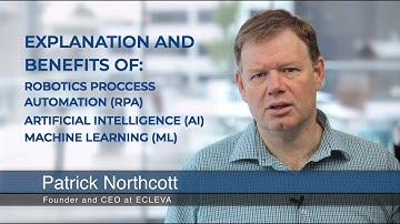 Explanation and benefits of Robotic Process Automation, Artificial Intelligence and Machine Learning