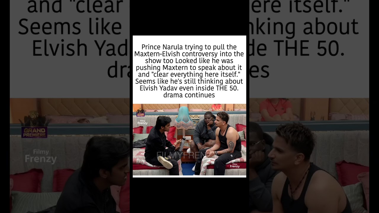 Prince About Elvish & Maxtern Controversy !!