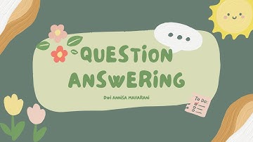 Video Presentasi Topik Question Answering - Natural language processing STT Terpadu Nurul Fikri