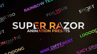 Super Razor Text Premiere Pro Presets