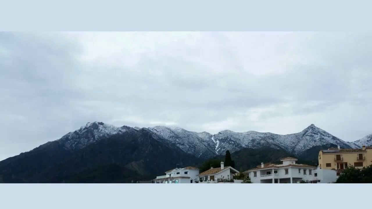 Snow in Marbella, Casta del Sol. YouTube