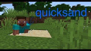 How to build working quicksand in Minecrsft