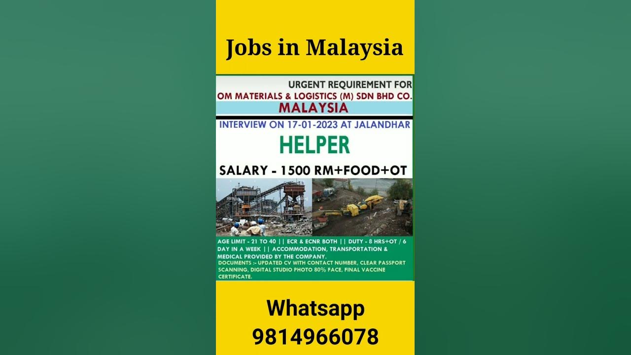 jobs-in-malaysia-for-indian-freshers-shorts-malaysiajobs-youtube