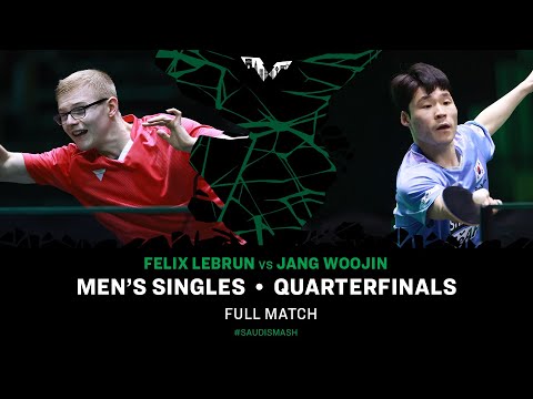 видео: FULL MATCH | Felix LEBRUN vs JANG Woojin | MS QF | #SaudiSmash 2024