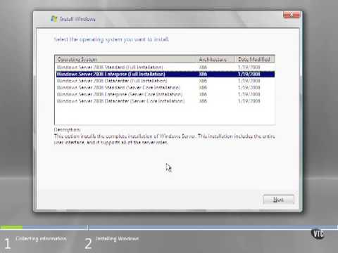 Installing Windows Server 2008 pt. 1