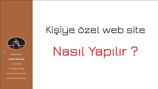 Nasıl Web Site Yapılır