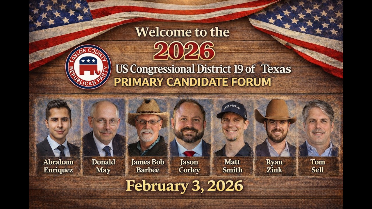 2026 US Congressional District 19 of Texas Republican Primary Candidate Forum - February 3, 2026