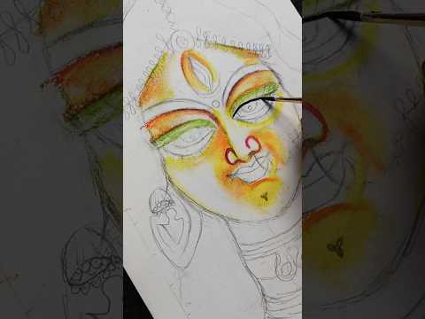 মা মন কেমন করছে   আর ২,৩ মাস তার পরত পূজা 🥹💖✨#shorts #art #drawing #trending