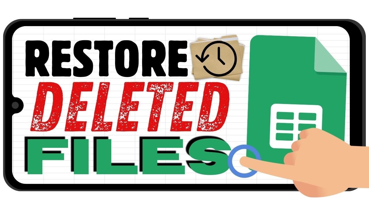 Restore Deleted Files in Google Sheets Mobile! (iPhone/Android)