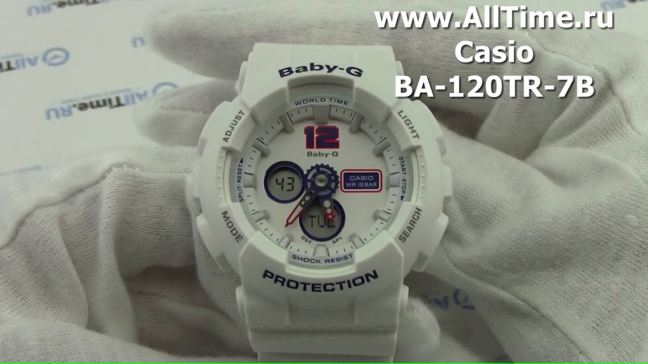 Обзор. Наручные часы Casio BA-120TR-7B с хронографом