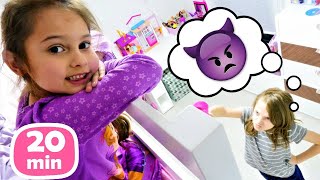 Una serata vs. una mattina ideale. Situazioni divertenti con la bambina Selina. Vlog di bambini