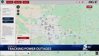 Thousands of power outages reported after strong winds move through Oklahoma