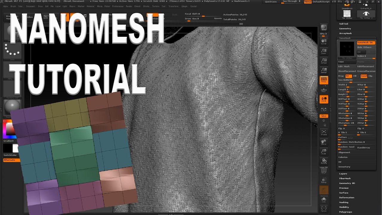 zbrush bake nanomesh