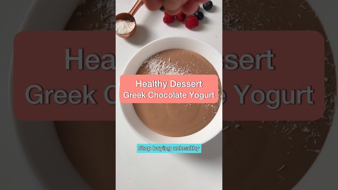 Рецепт полезного греческого шоколадного йогурта