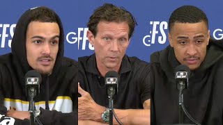 Hawks vs. Celtics Game 5: Postgame Press Conference: Quin Snyder, Trae Young, John Collins