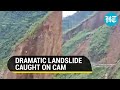 Watch: Road collapses during dramatic landslide in Himachal Pradesh’s Sirmaur
