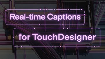 LiveTranscribe for TouchDesigner [ new TOX + setup ]