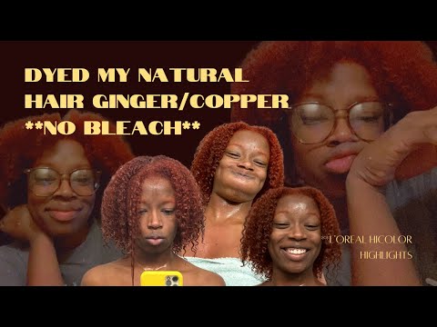 DYING MY NATURAL HAIR GINGER / COPPER RED | EXTREME TRANSFORMATION