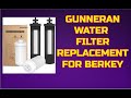 Gunneran Water Filter Replacement Set - Says Compatible with Berkey Gravity Fed Water Filter System