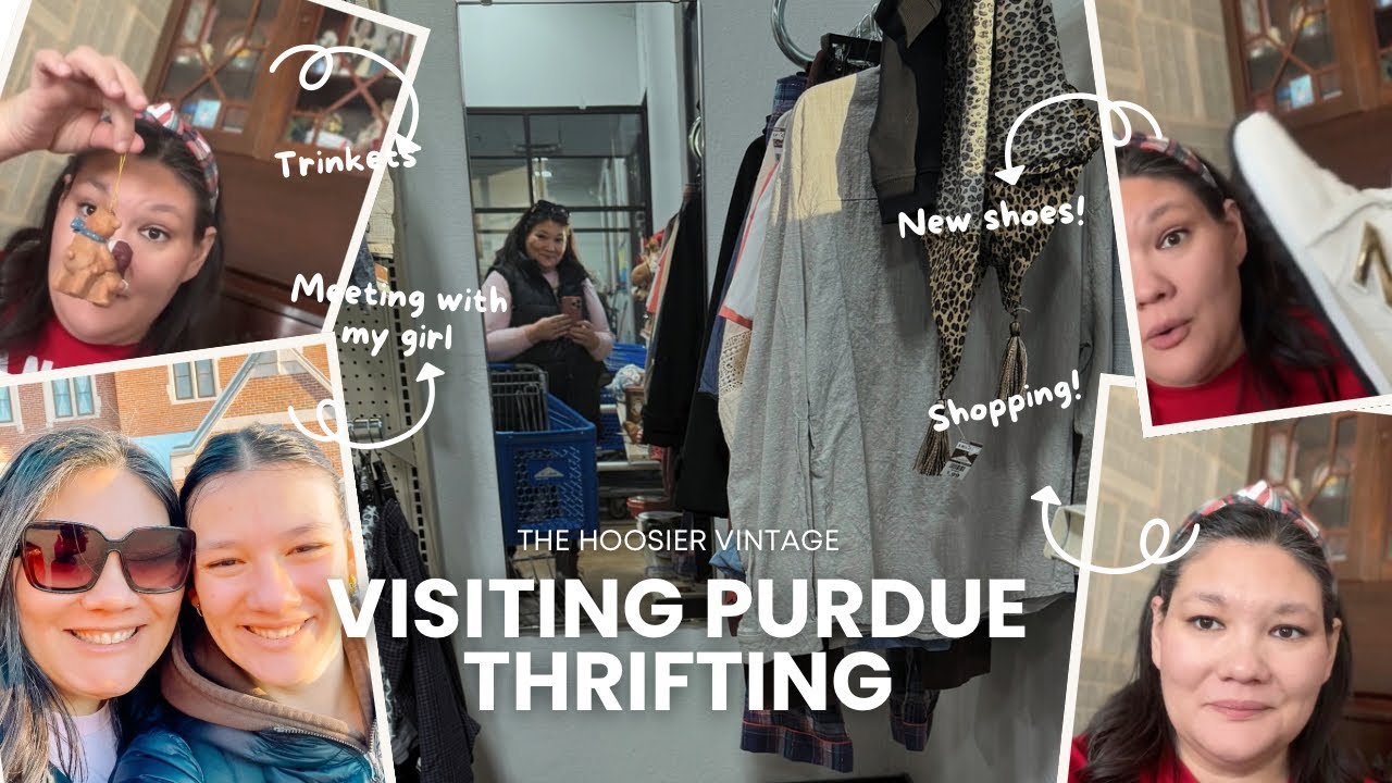 Trip to Purdue and West Lafayette Goodwill haul!