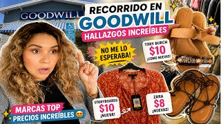 ¡NO ME LO ESPERABA! 😱 Encontré Tory Burch y Zara NUEVAS en Goodwill