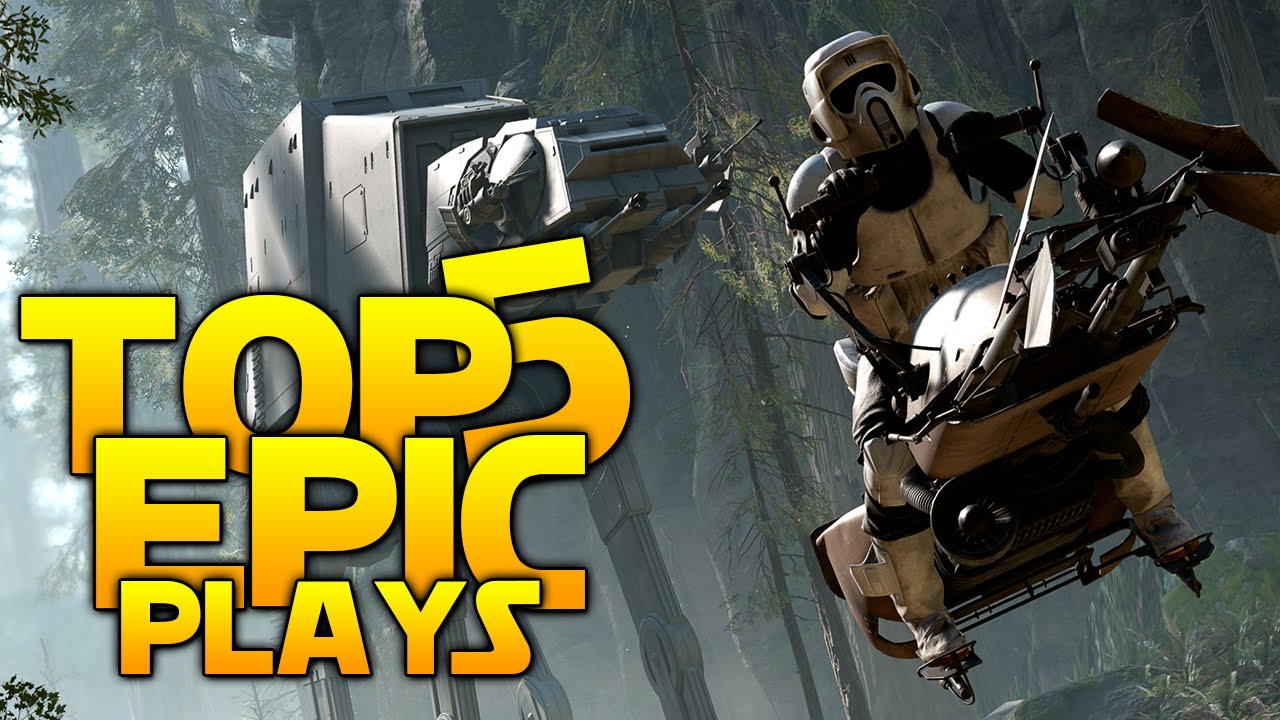 Star Wars Battlefront TOP 5 EPIC PLAYS: One Man Army, Epic Quickscopes & More!