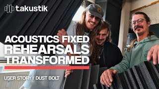 Odd-shaped Rehearsal Room Acoustically Treated | User Story Dust Bolt