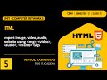 HTML - IMG, VIDEO, AUDIO, IFRAME Tags and Attributes | Part 5 | Class 11 Semester 2 | COMA