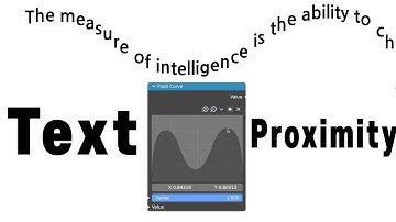 Text Animation Using Proximity node(Geometry nodes, blender 3.0)