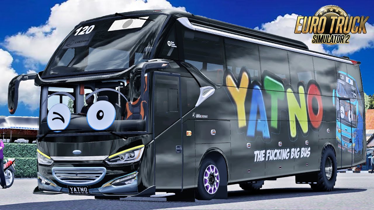 Nungging Style Modif Ban Belakang Bus Yatno Hitam Jadi Unik | ETS 2 Bus ...