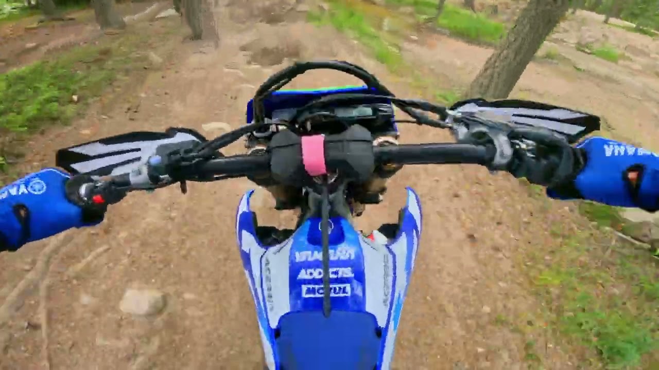 Test riding Andreas WR250F 2023 on the short loop at Botkyrka MK | YAMAHA WR250F | Swedish Enduro