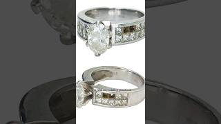 Invisible Setting Diamond Ring Repair 💍 #diamond #engagementring #weddingring #diamondring #rings