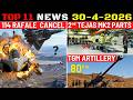 Indian Defence Updates : 114 Rafale Cancel,100 Su-57 Order,2nd Tejas MK2,TGM Artillery,NASM-SR Test