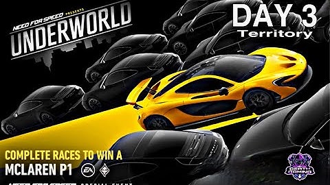 NFS NO LIMITS | DAY 3 - WINNING + TIPS - MCLAREN P1 | UNDERWORLD EVENT