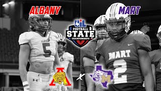 2A DII UIL STATE CHAMPIONSHIP Albany vs Mart | Texas High School Football Playoffs