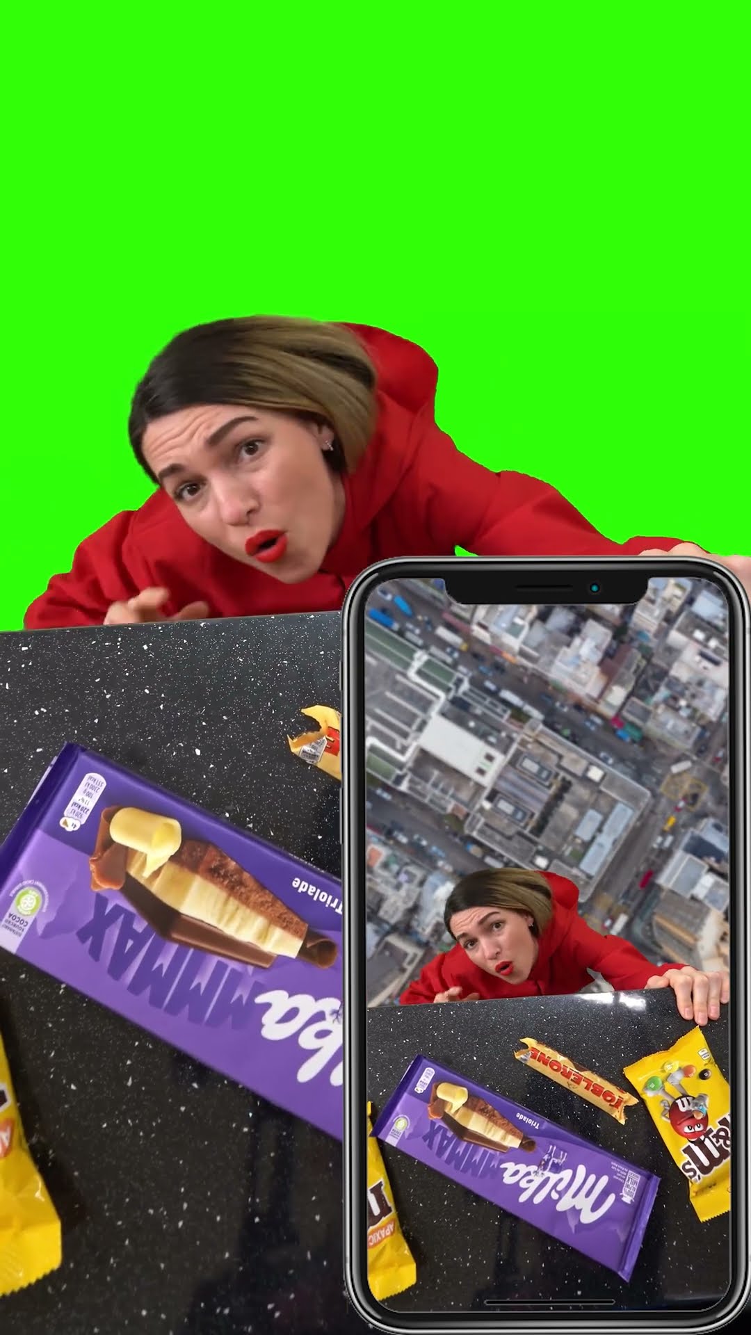 Green background helps to make very cool videos #funny