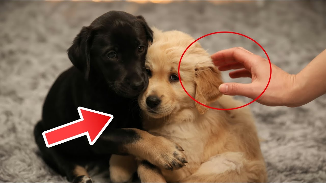 Zwei Welpen klammerten sich aneinander – dann erlebten Fremde etwas Unvergessliches